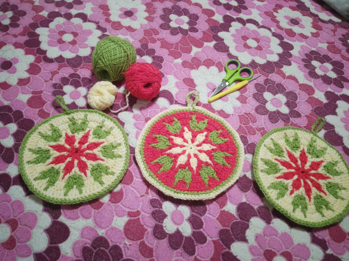 Прихватки в технике Круговерть