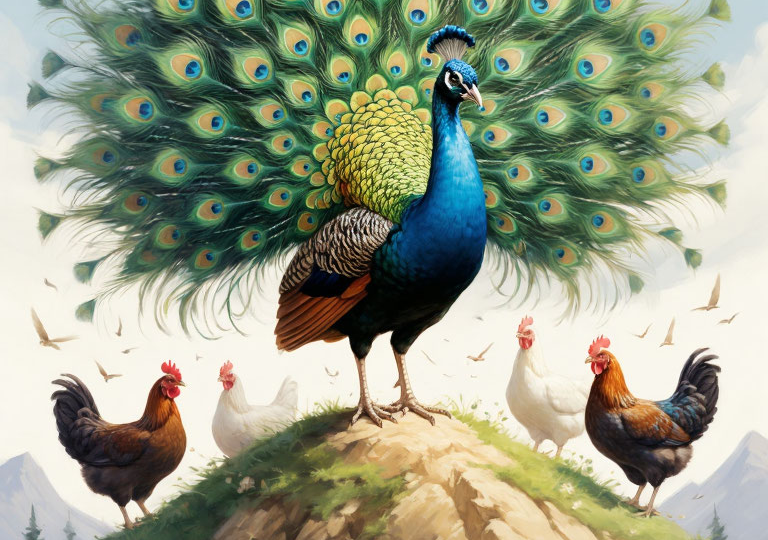 Зачем курице павлиний хвост?