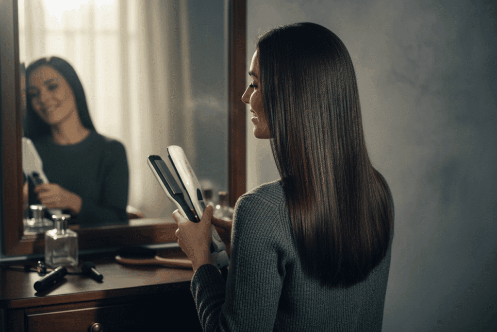    Паровой выпрямитель: секрет идеально гладких волос даже после новогодней вечеринки TELZEN