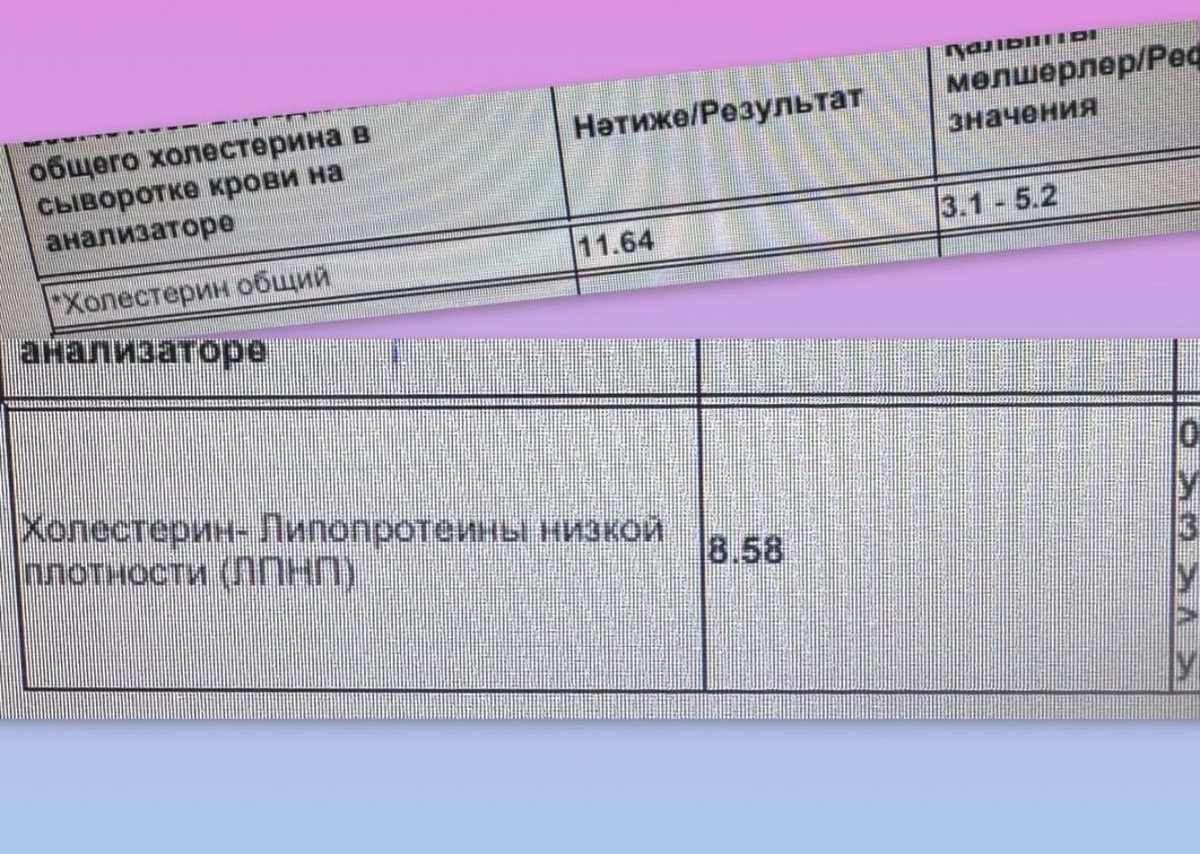 На что смотрит врач: Не на общий холестерин, а именно на цифру в графе "ЛПНП"
