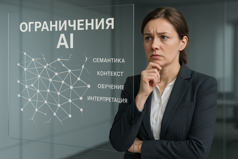    Ограничения AI в точности: сложность семантики, недостаточность контекста, пробелы в обучении и интерпретации ключевых слов моделями.