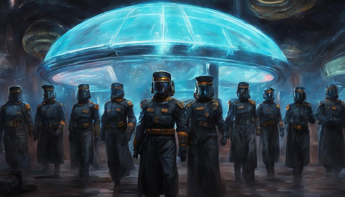 Эта картинка - очень вольная ИИ интерпретация какого-то запроса на тему Космической Оранжереи. Она не связана с сюжетом и формально не иллюстрирует книгу. Но дух, как ни странно, передает...