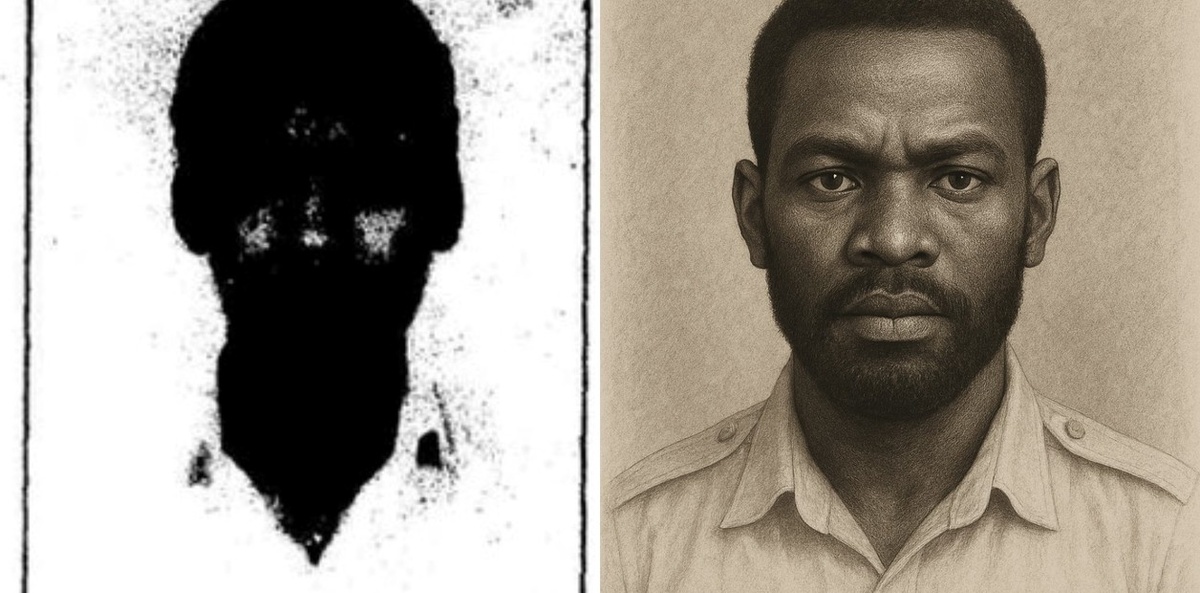 Слева оригинальное фото Уильяма Унека, справа изображение Уильма Унека созданное с помощью ChatGPT и было опубликовано в "The Times"