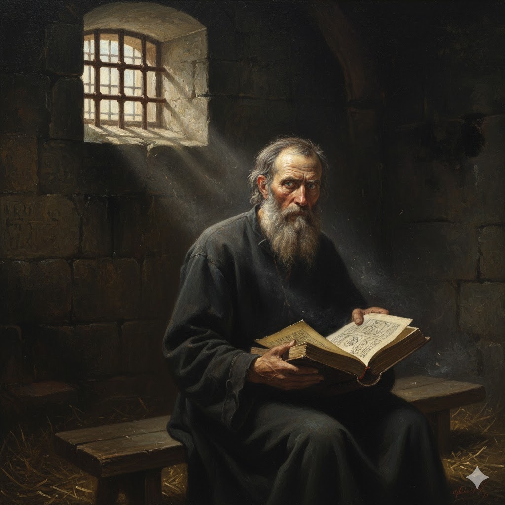 "Пророк в темнице", иллюстрация создана сетью Джемини