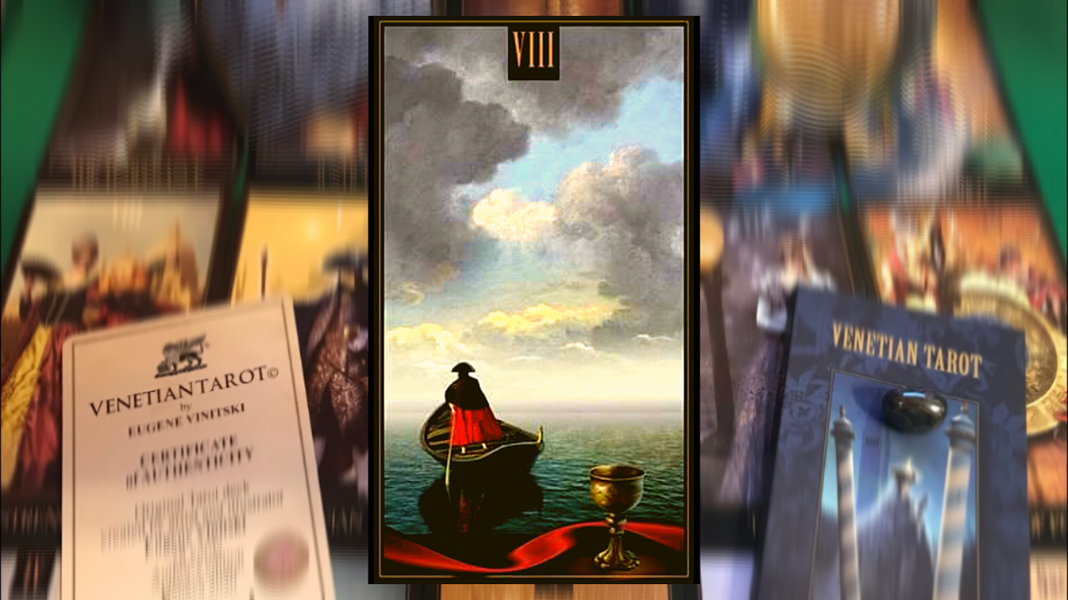 Восьмёрка Кубков. Photo «Venetian Tarot» Eugene Vinitski