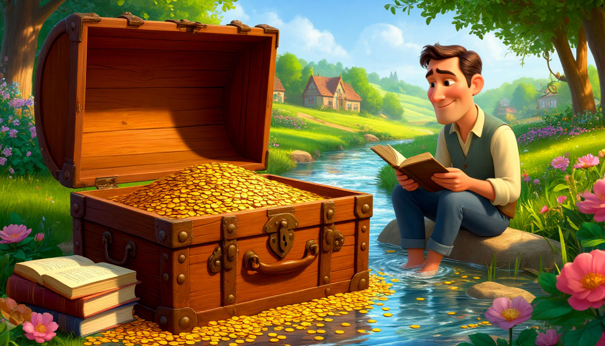 Вечер пятьдесят седьмой. Настоящее богатство — это не один сундук с золотом, а четыре: воспоминаний, знаний, отношений и внутреннего покоя. Счастлив тот, кто умеет ценить содержимое всех своих сундуков.