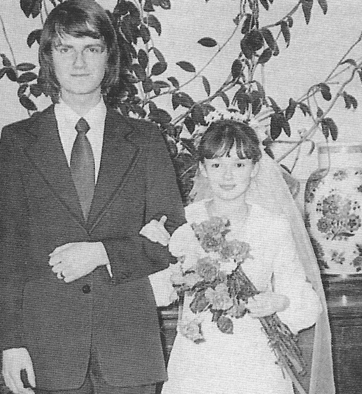 Татьяна и Юрий Аксюта в день свадьбы