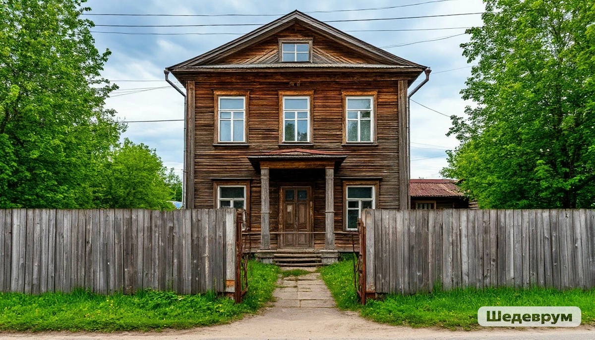 У меня нет фотографий двора, это я сделал в нейросети, стараясь, чтобы было хоть немножко похоже