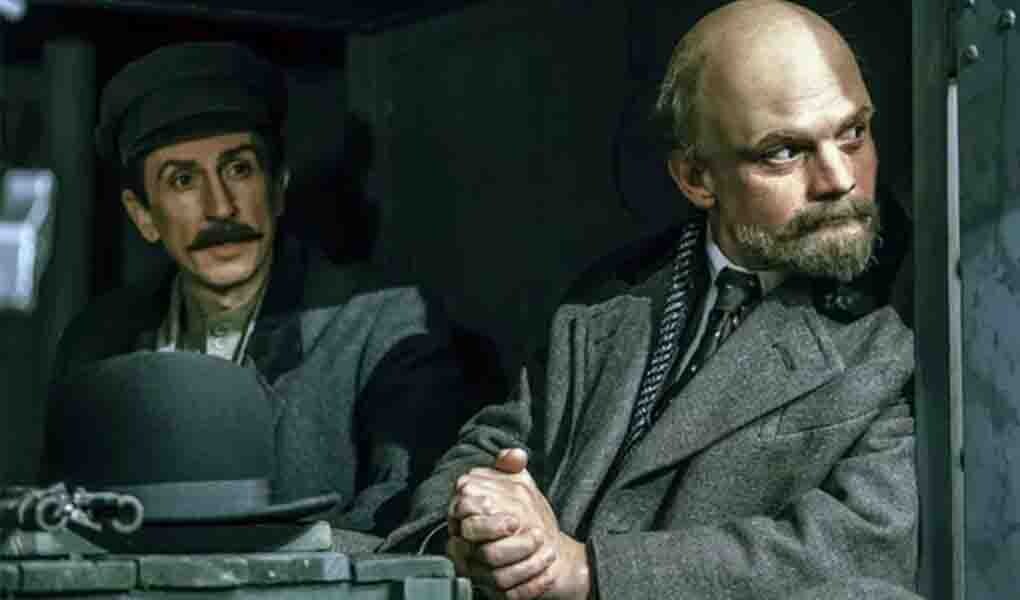 Сериал "Хроники русской революции" 2025 г.  Джугашвили и Ленин (актёры Т.Окроев и Е. Ткачук)