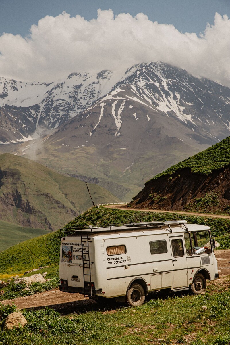 Наш дом на колесах ПАЗ 3206 в горах Дагестана