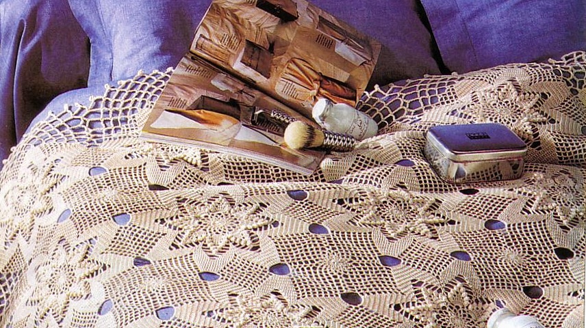 7 вариантов мотивов крючком, которые можно использовать для вязания  скатертей и покрывал