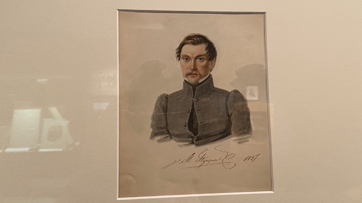 Н. Бестужев, "Портрет И. И. Пущина"(1837)