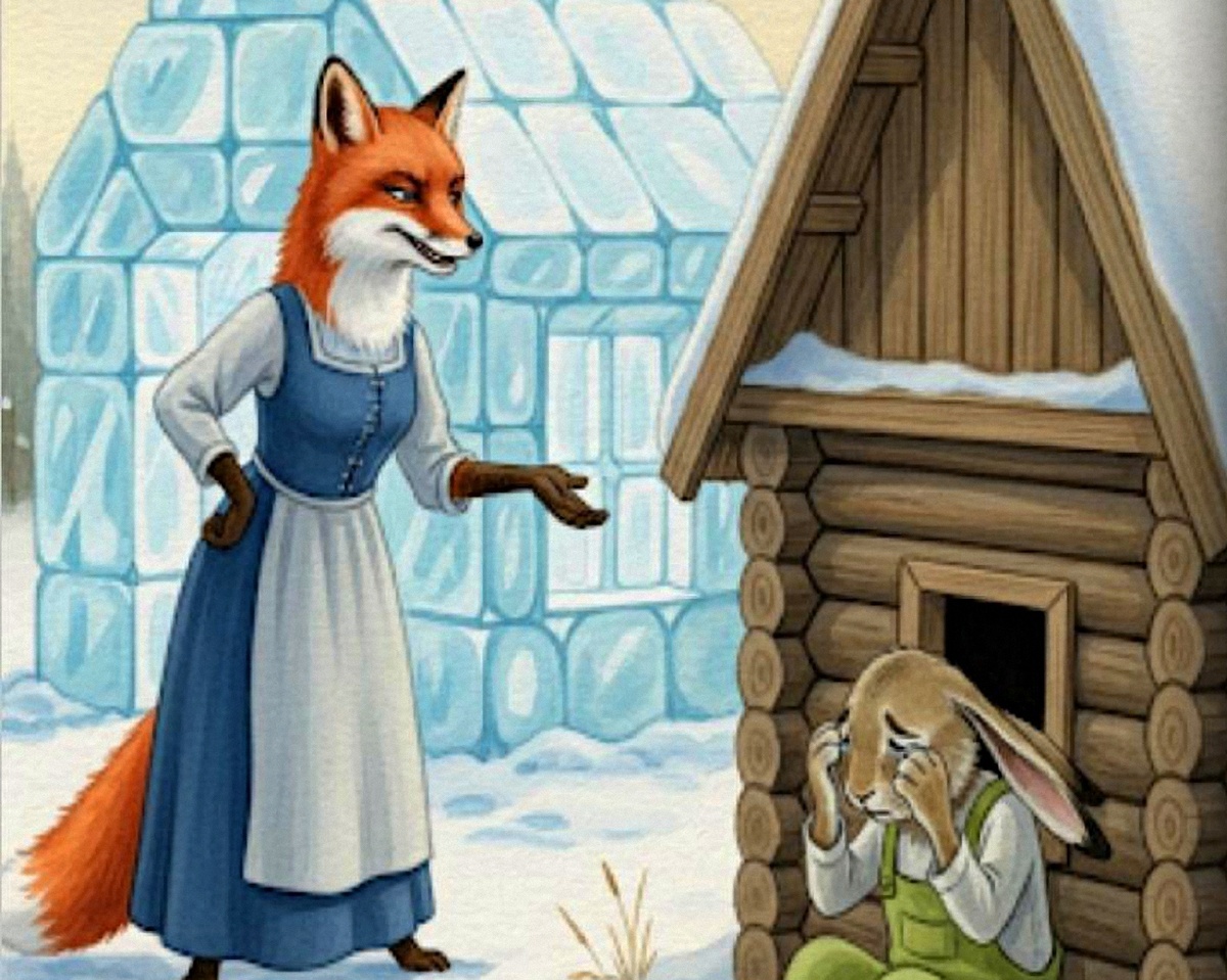 Иллюстрация из книжки "Заюшкина избушка"