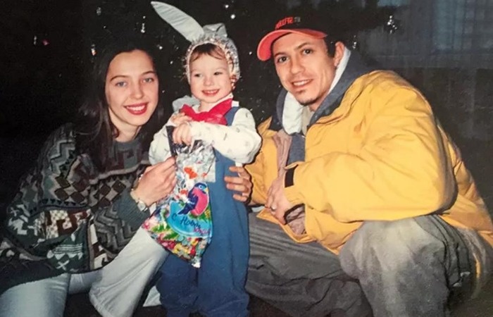 Борис Хвошнянский с Ольгой Тарасенко и сыном.