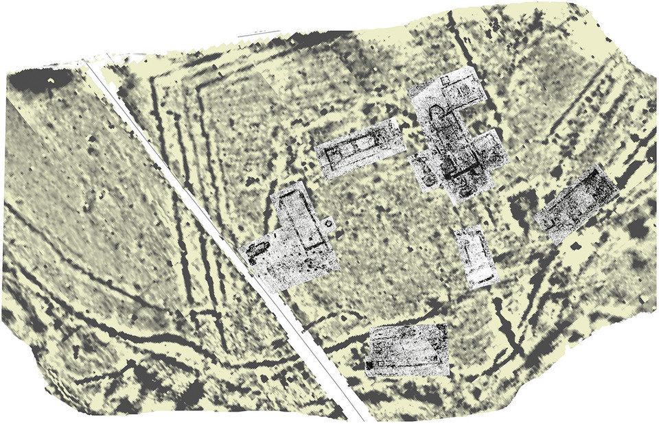 Вот так расположены выявленные постройки виллы / SUMO/ULAS