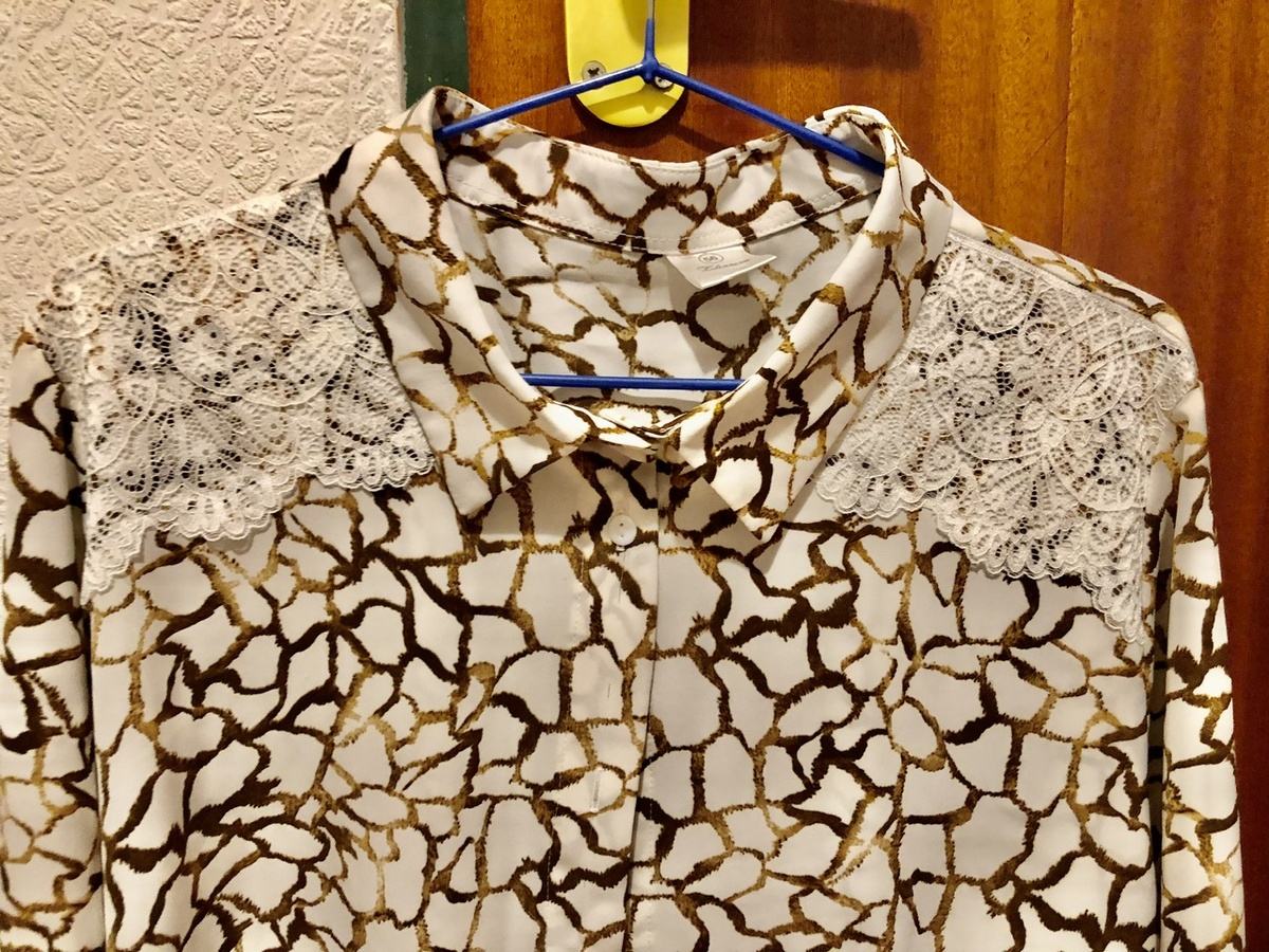 Блуза после ремонта.