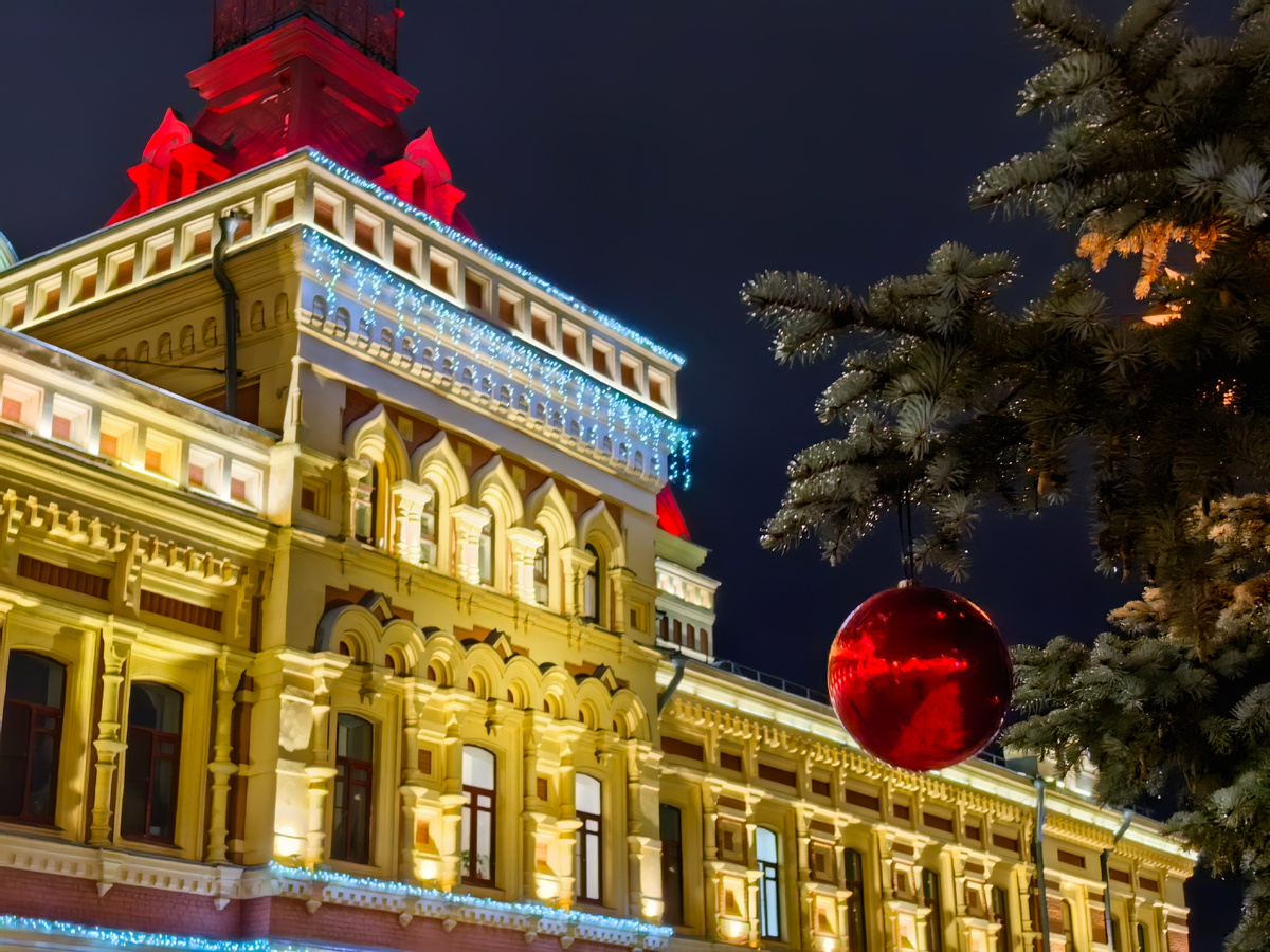 Новогодние гуляния официально стартовали на площадке Нижегородской ярмарки. Фото автора канала