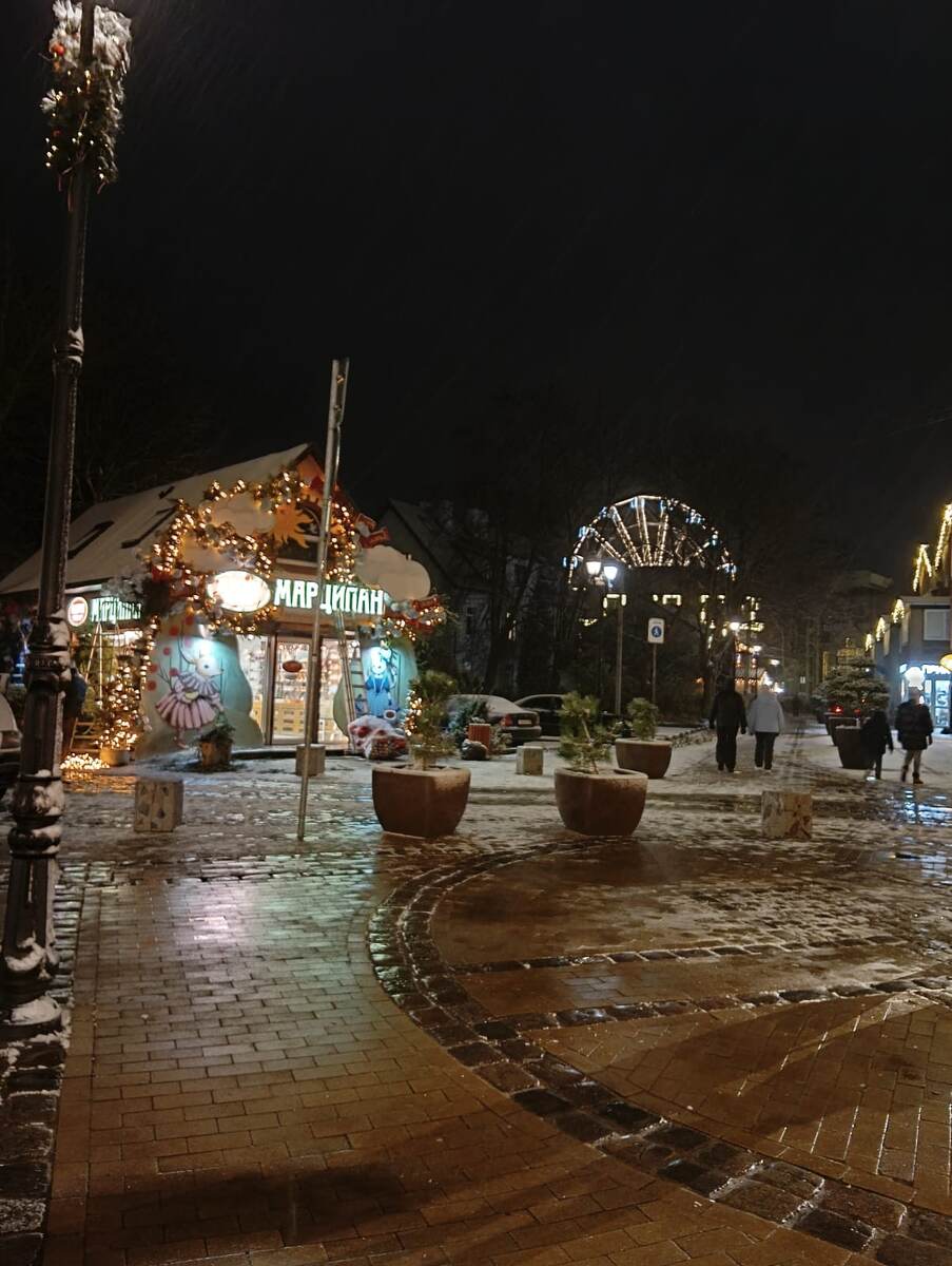 Первый снег в Калининградской области