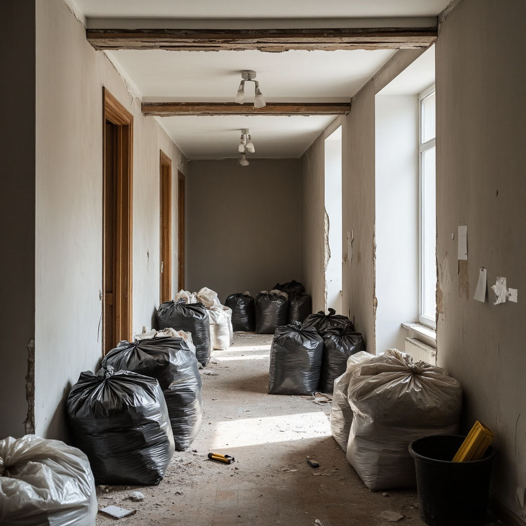 Когда стена лежит в мешках — приходит осознание.