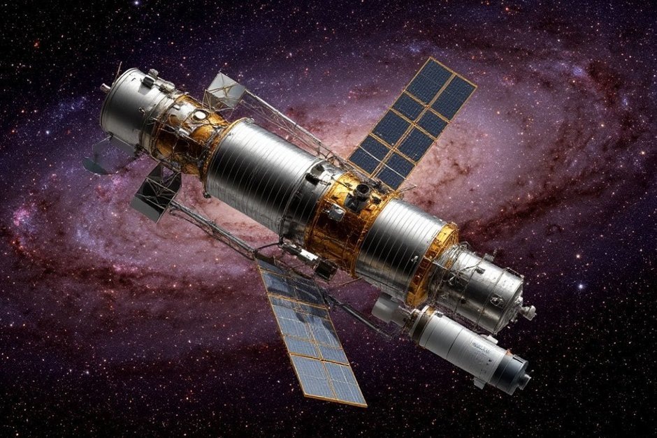    Эта космическая обсерватория будет в разы мощнее своих предшественниц: угол обзора в 100 раз больше, чем у «Хаббла», а коронограф может отсекать мешающий свет звезд. Людмила Губаева/сгенерировано при помощи нейросети «Шедеврум»