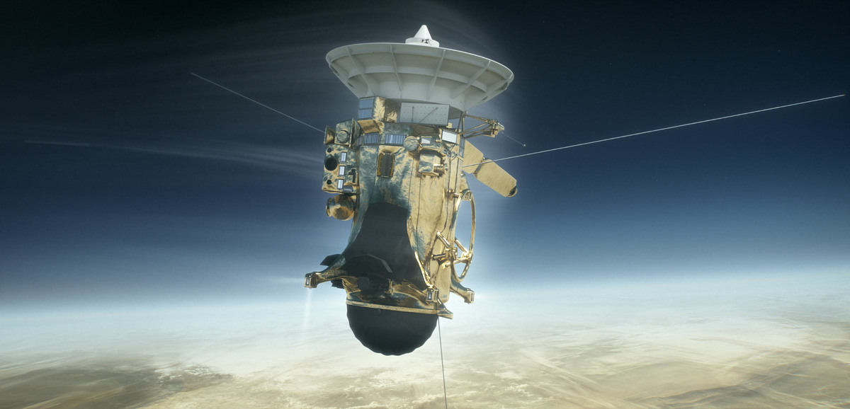 "Кассини" входит в атмосферу Сатурна. nasa.com.