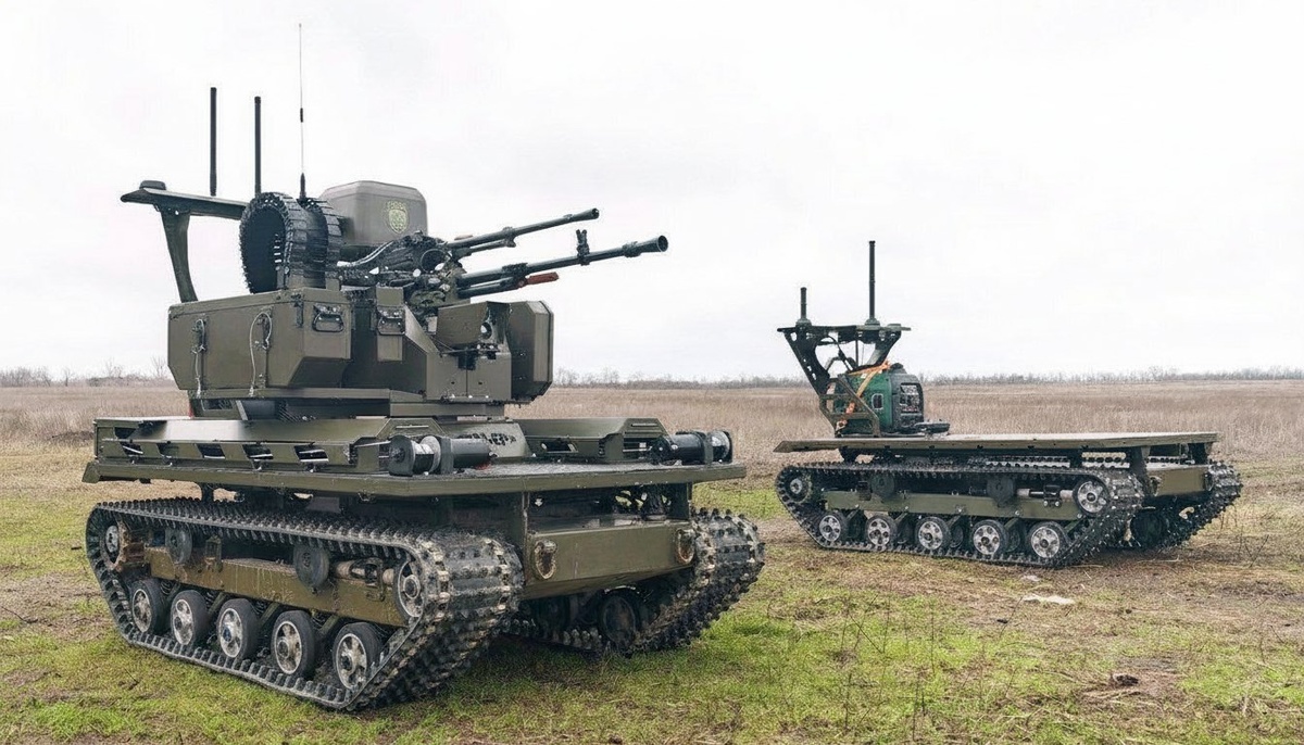 Наземный Робототехнический Комплекс может быть оборудован разными видами вооружений (от пулеметов калибра 7,62 мм до дюжины мин ТМ-62)