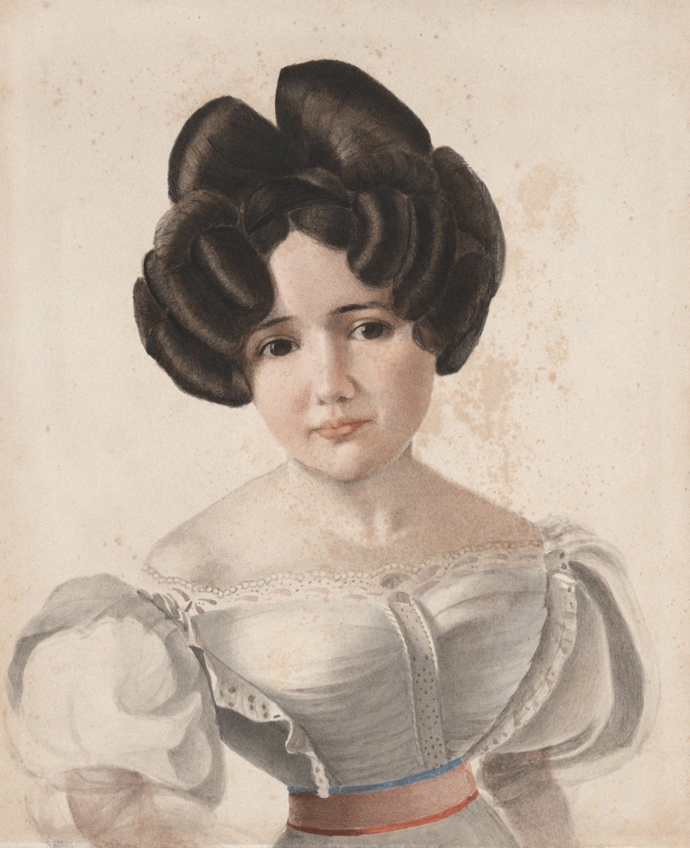 Ф.А. Тулов (1792—1855). Портрет княжны Марфы Михайловны Шаховской (1799–1885). Начало 1820-х годов. Бумага, акварель. Музей «Новый Иерусалим»
