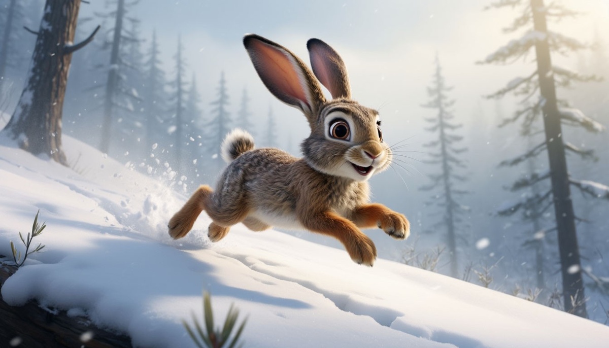 Иллюстрация к сказке "Кто такие зайцы?". Сказочный сериал "Светлые сказки совушки Утуши"