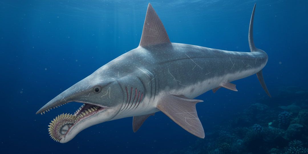 Циркулярная пила вместо челюсти: очень странное существо древних морей