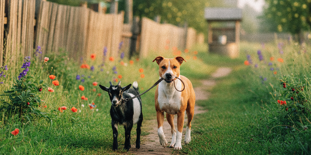 Как собака водила козу на поводке: забавный случай из детства
