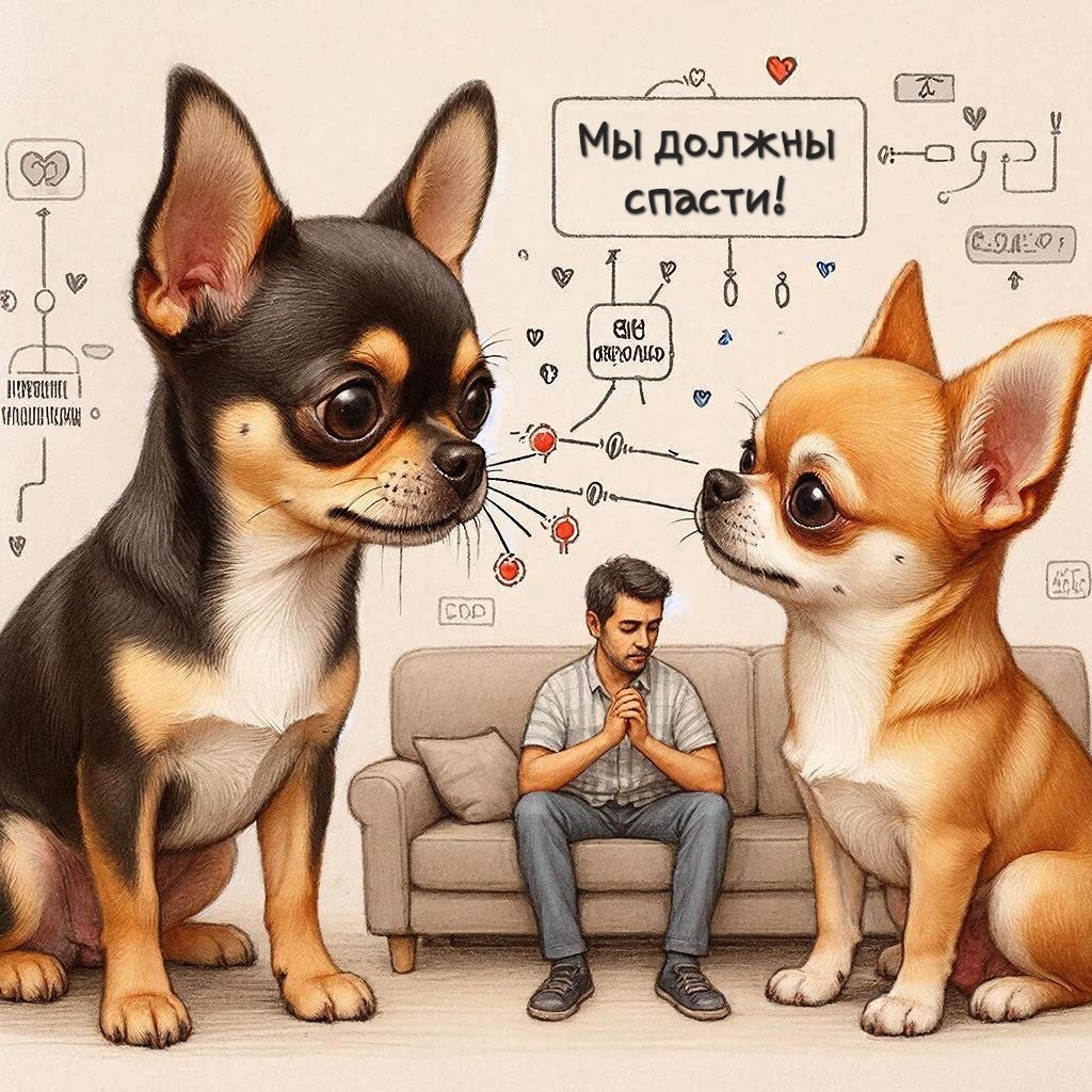 Научный детектив от чихуахуа Тихона и Дуси. Узнайте, как собаки по запаху и языку тела вычисляют нашу грусть ещё до того, как мы её осознаем, и запускают «антистресс-протокол» с окситоцином и кардиосинхронизацией. Смешная, трогательная и доказанная наукой история о том, кто на самом деле кого дрессирует. Приготовьтесь обнять своего питомца!