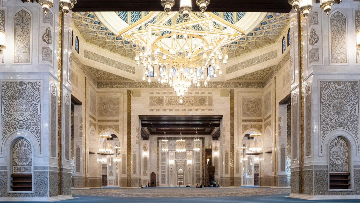 люстра в мечети, фото egyptianstreets