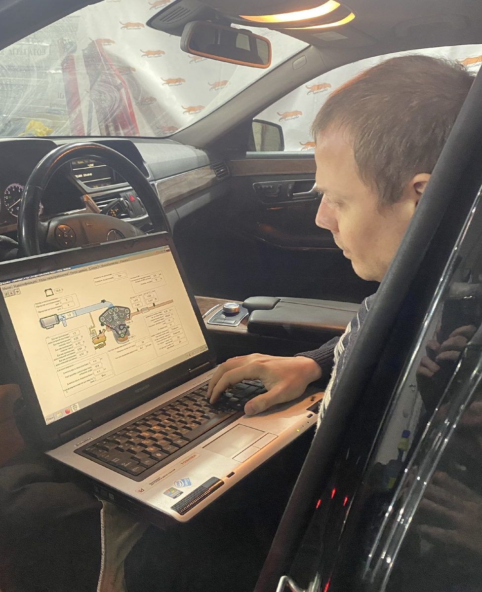Диагностика автомобиля мерседес