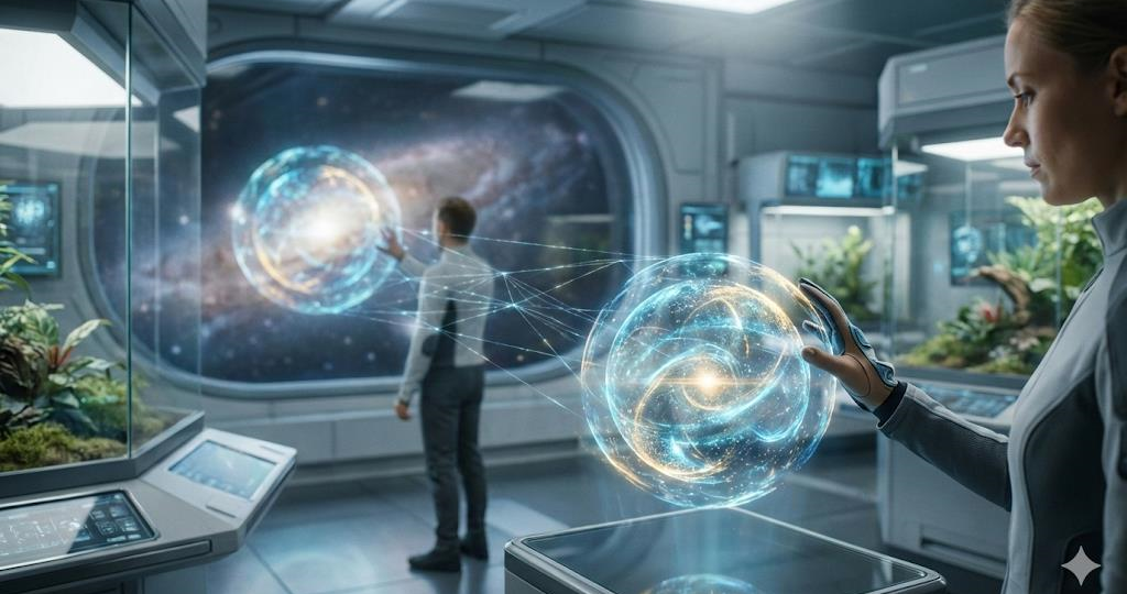 Связь мгновенна, даже если между ними галактики. Объясняю «магию» квантовой запутанности простыми словами.