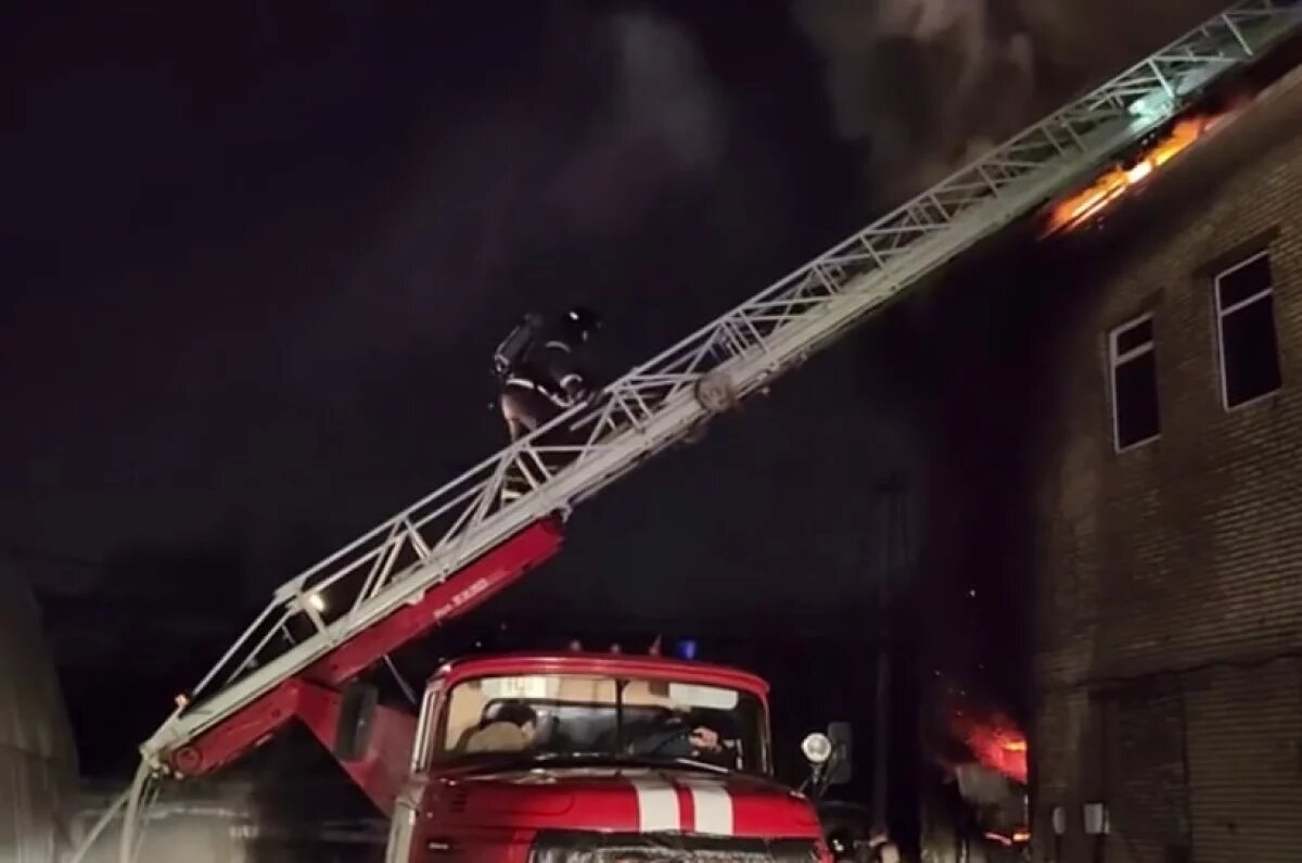    Административное здание сгорело в Хабаровске