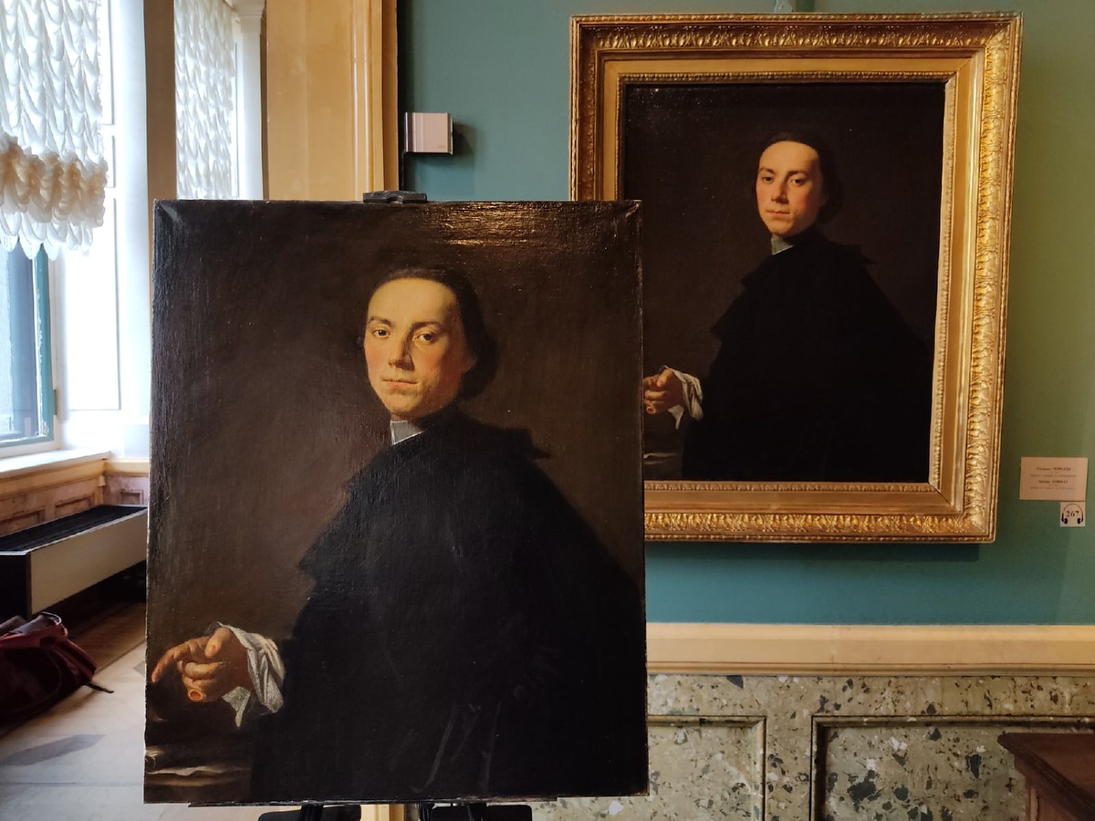 Оригинал и копия портрета Аббата» Пьетро Ротари. 