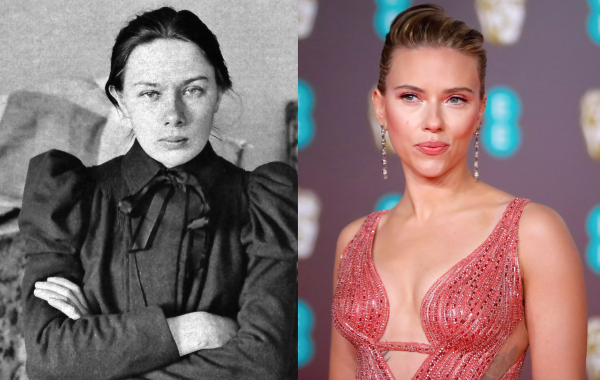 Надежда Крупская и Скарлетт Йоханссон