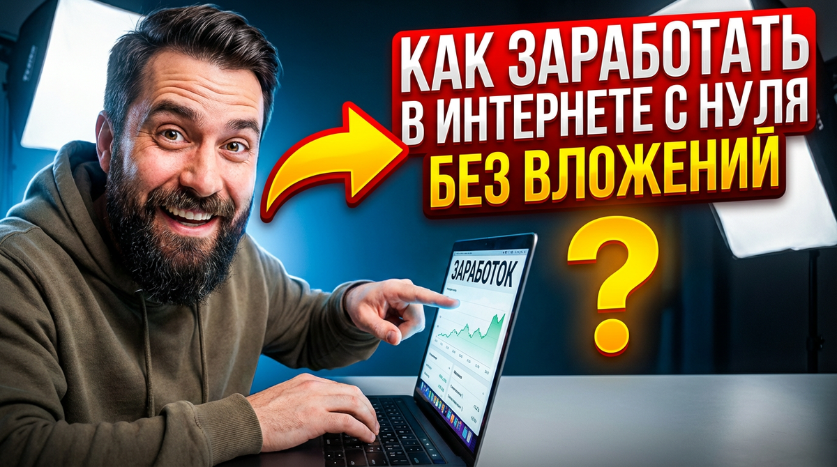 Как заработать в интернете с нуля без вложений