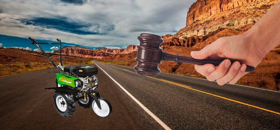 Суд признал мотоблок транспортным средством и запретил пьяную езду