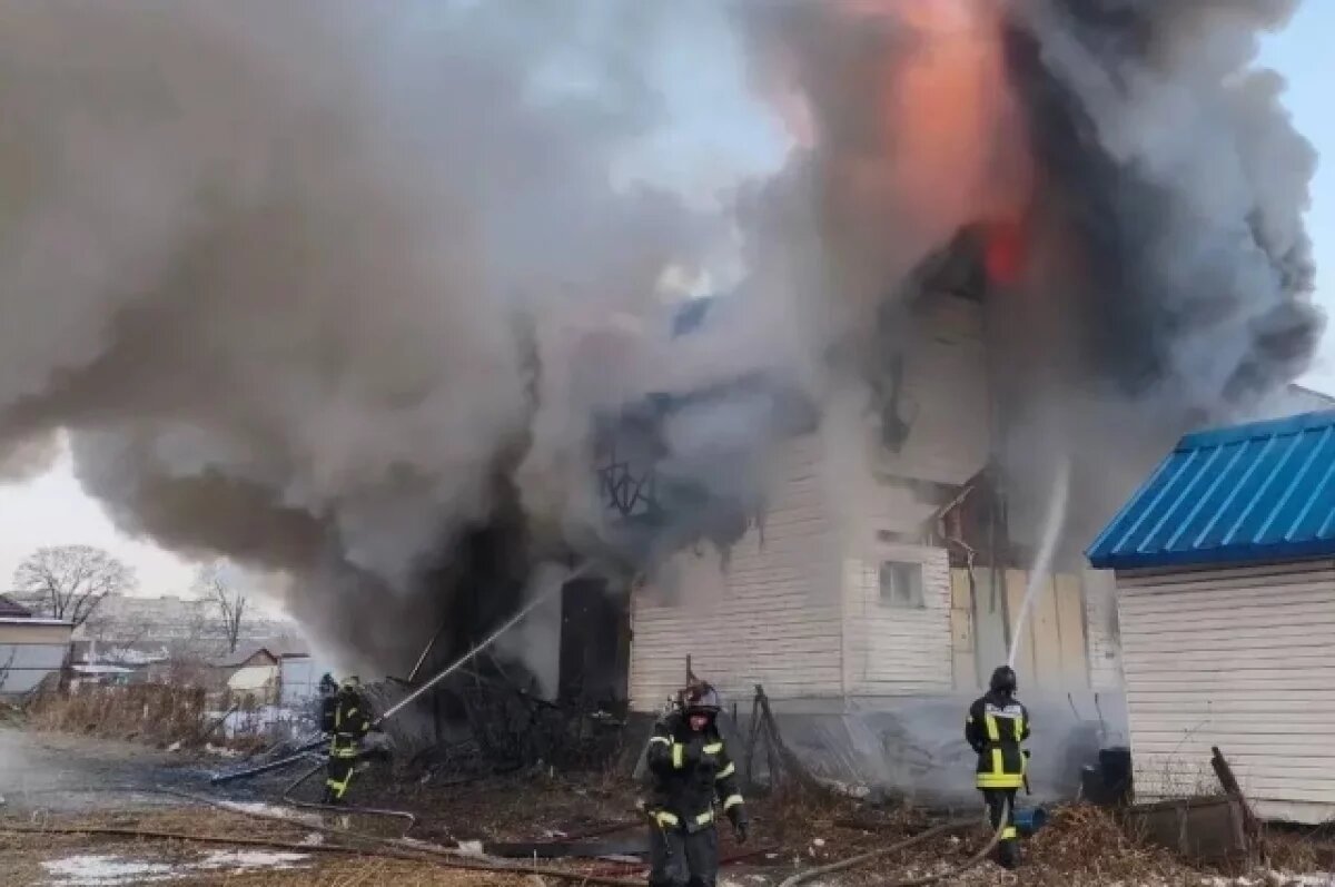    Пожилой мужчина погиб при пожаре в частном доме в Уссурийске