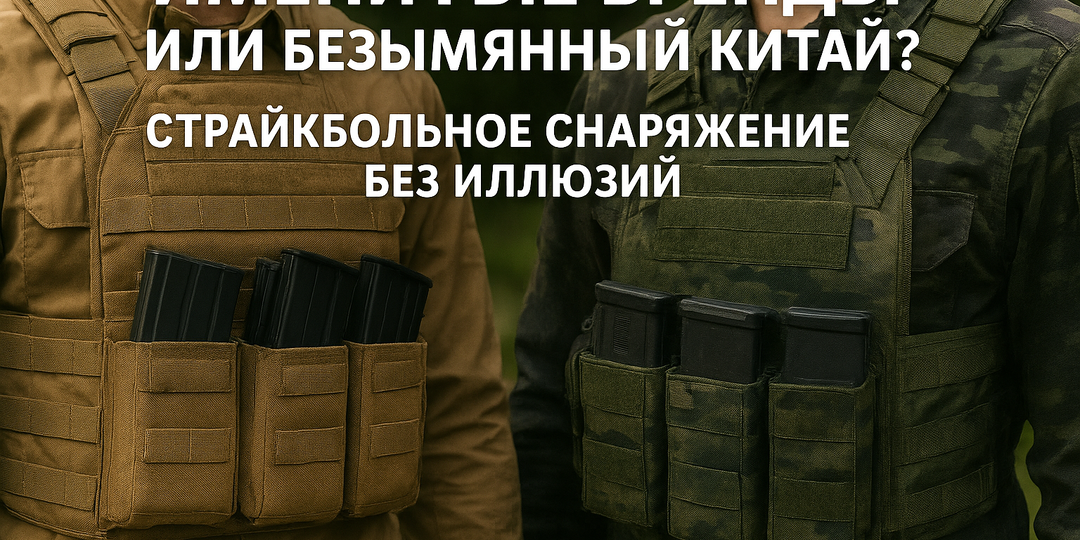 Именитые бренды или безымянный Китай? Страйкбольное снаряжение без иллюзий