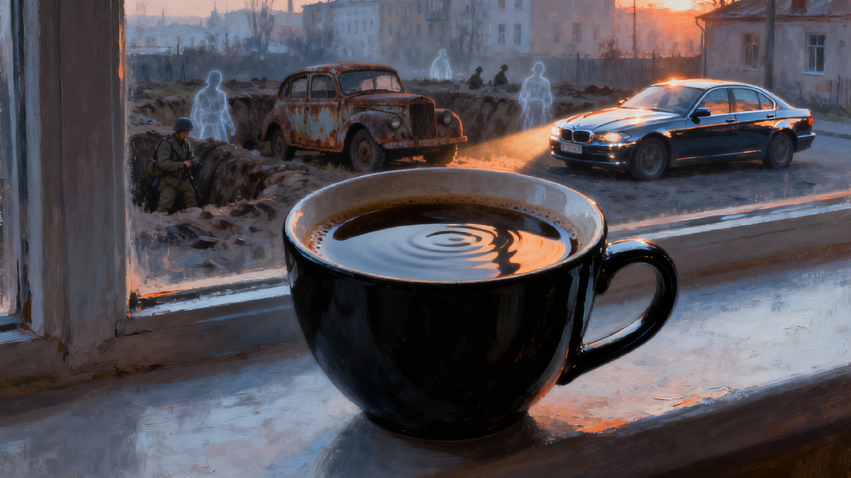 Что ты видишь в своём кофе? Утро, которое начинает... войну