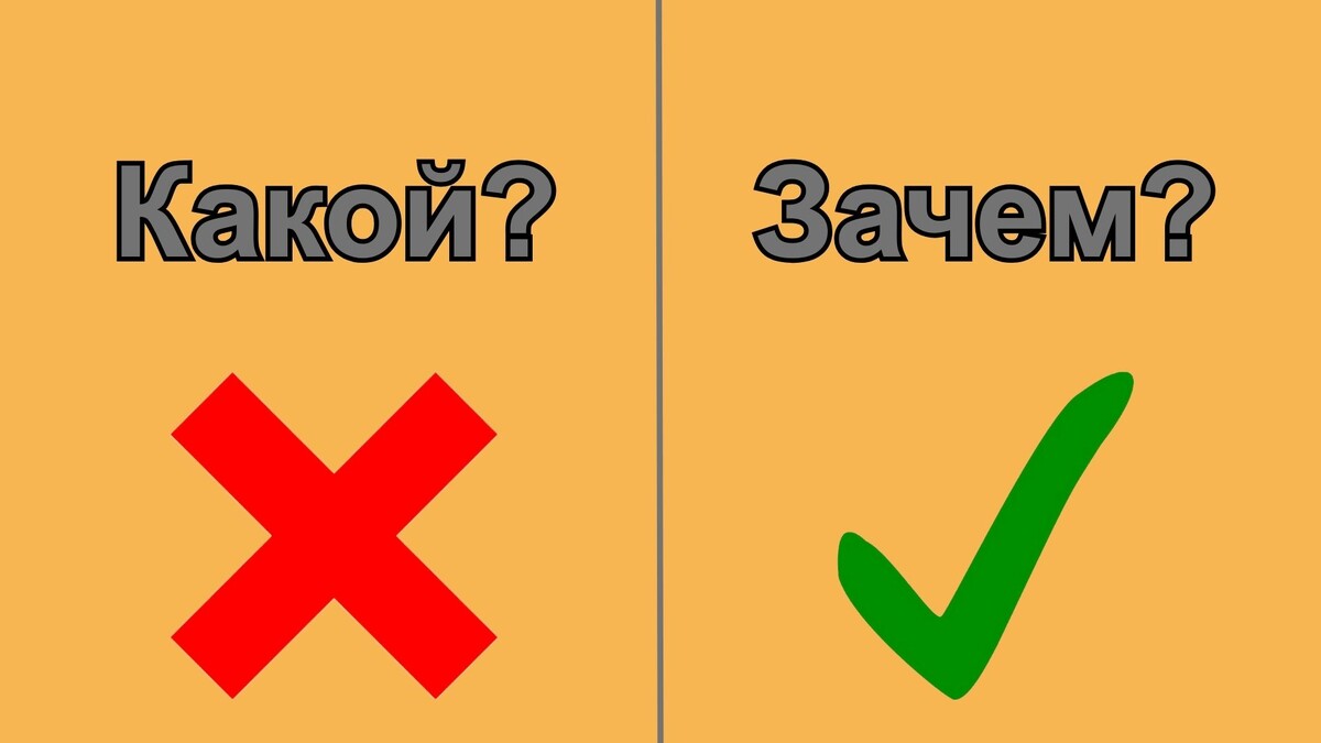 Разница начинается с вопроса