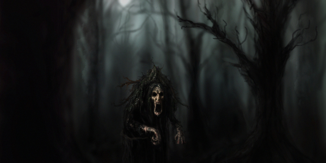 Голая женщина в лесу. (Страшные истории)