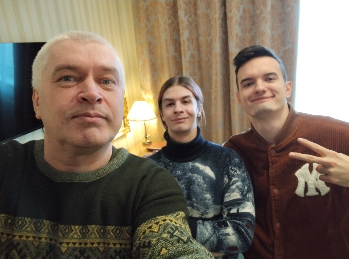 Иван Золо, Геннадий Горин, также Павел Белоусов. Встреча в городе Орле. Город Орёл, 2025 год 