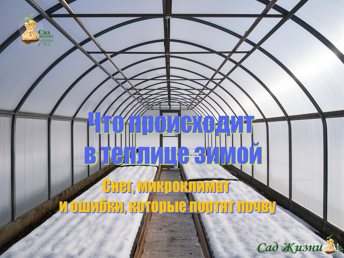 Что происходит в теплице зимой