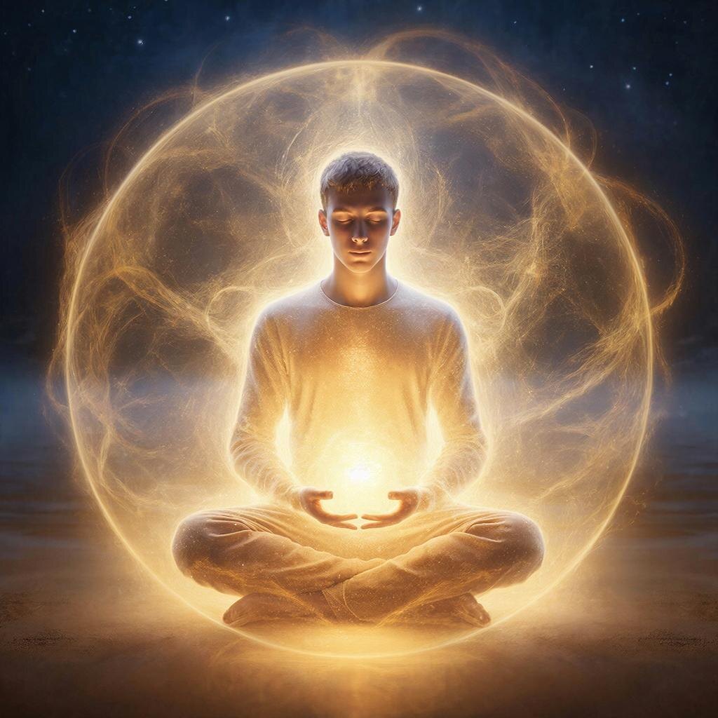 Дух света. Сгенерированно ии.