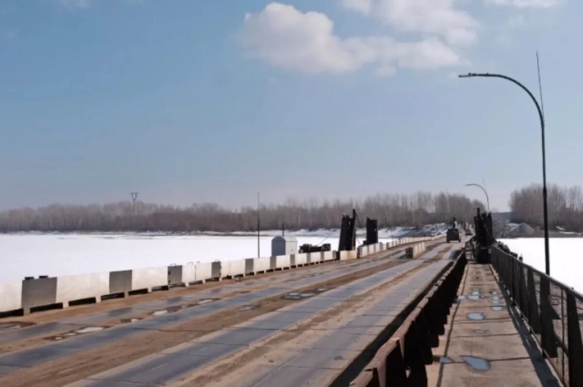    Понтонный мост открыли для проезда в Бийске