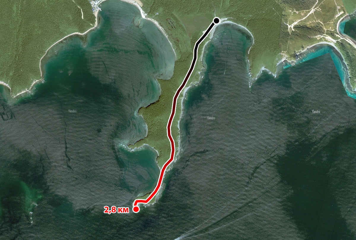 Пеший маршрут до мыса Тобизина