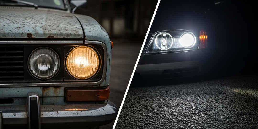 Почему я никогда не ставлю «диоды» в старые фары (дело не только в слепящем свете).